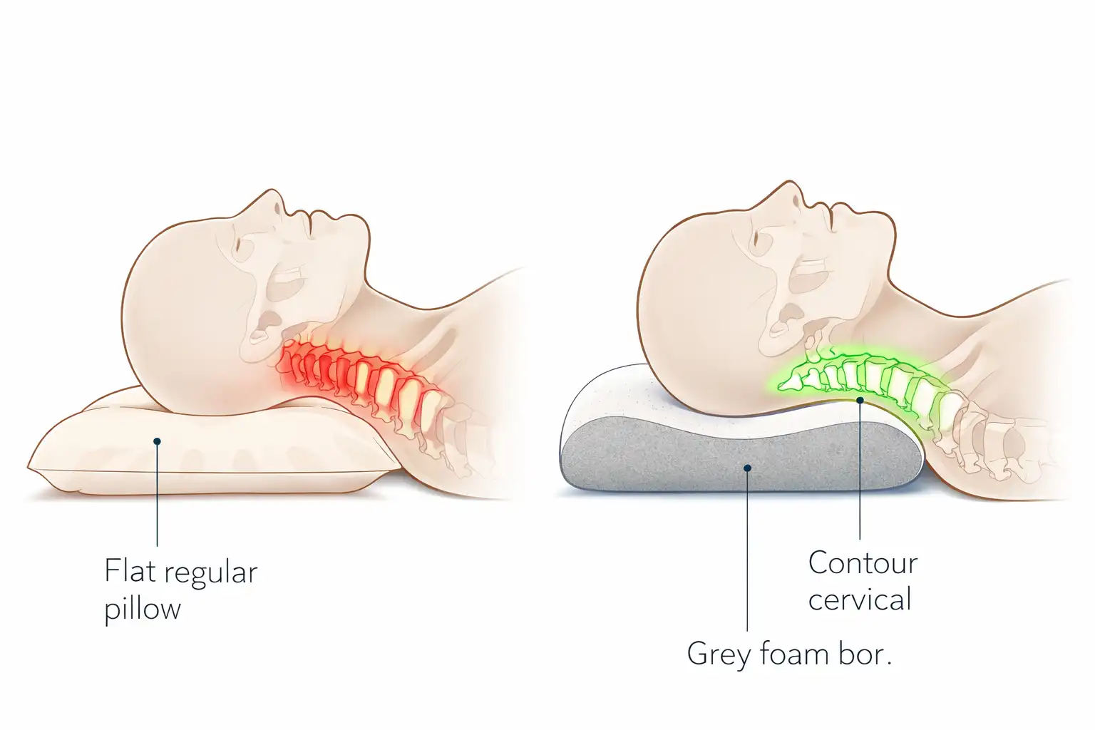 Diagrama alineación cervical