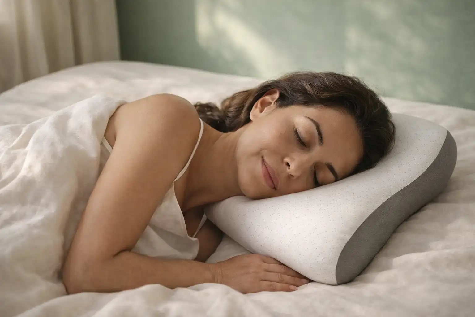 Mujer de lado con NeckZen